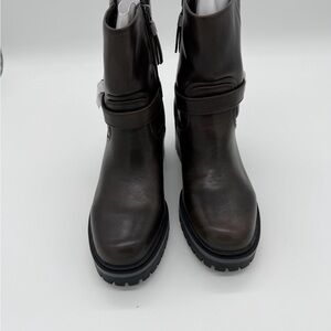 Sam & Libby Dark Brown Combat Boots